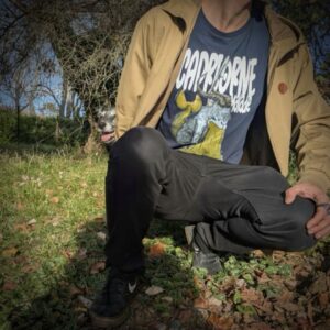 T-shirt Capricorne Malade - Bleu - Coupe regular - Impression DTG